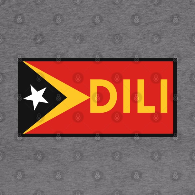 Dili City in East Timor Flag by aybe7elf